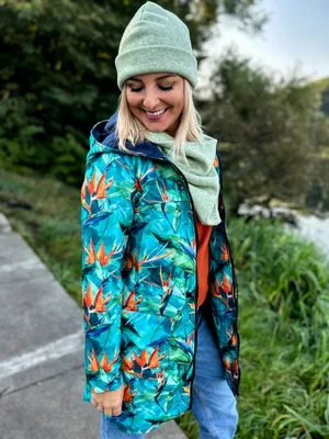 Kurtka parka strelicje turkus — No Pewnie