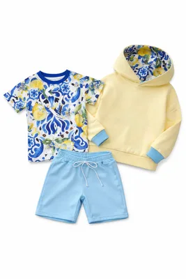 Dresik trzyczęściowy r.98 cytrynki i masełko — No Pewnie