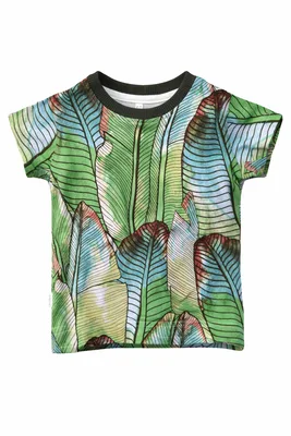 T shirt dziecięcy rozmiar 98 liście bananowca — No Pewnie