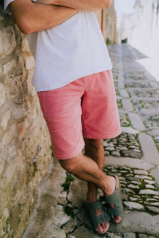 Szorty sztruksowe Cannoli rosa — Nomade