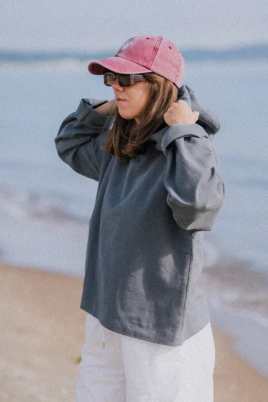 Bluza lniana szara — Nomade
