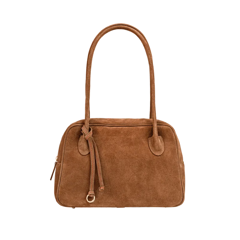 BOWLING BAG MIDI Cognac — NOVINSKA