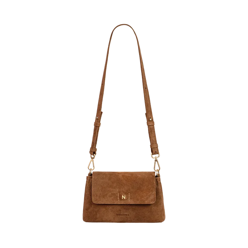 Mini Flap Bag Cognac — NOVINSKA
