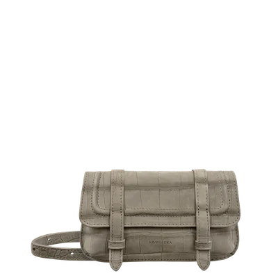 Belt Bag Olive Crocco — NOVINSKA