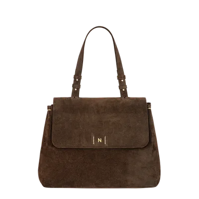 FLAP BAG Maxi Espresso — NOVINSKA