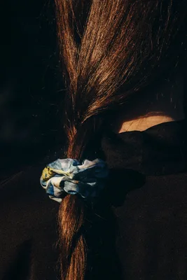 Wiskozowa gumka do włosów scrunchie – morski druk — Oh!Zuza