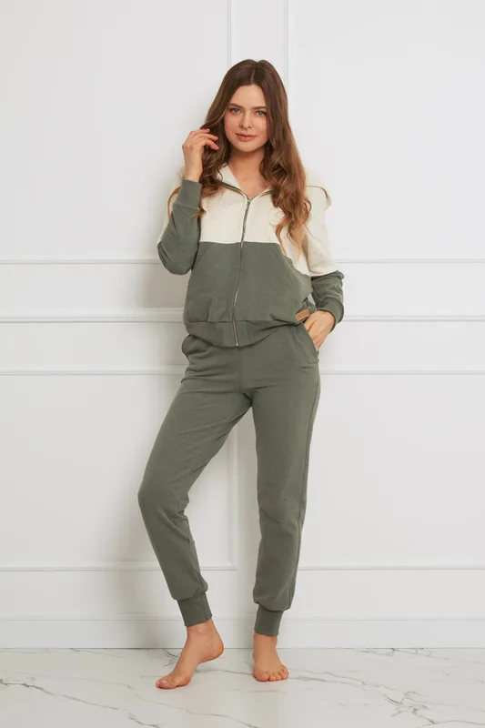 Loungewear spodnie dresowe – zielony melanż — Oh!Zuza