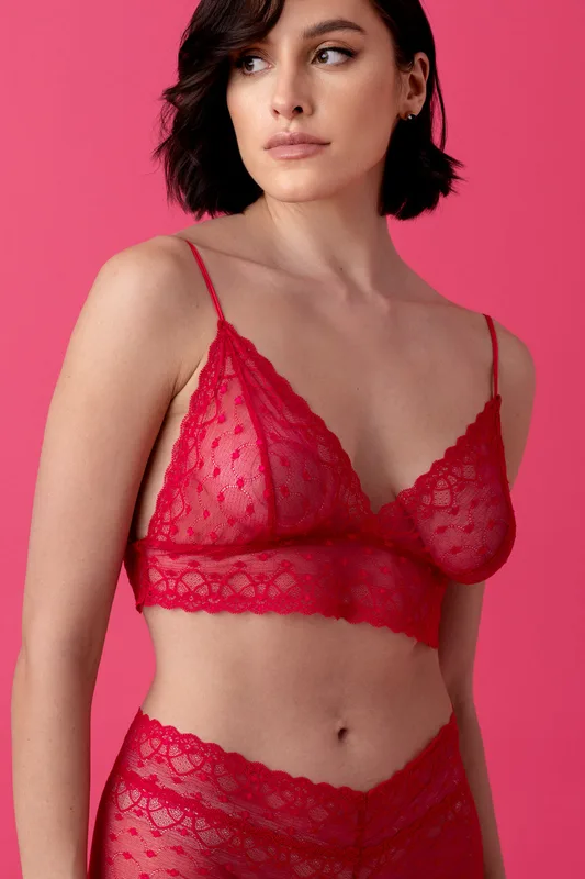 Ballade koronkowy komplet bielizny – malina — Oh!Zuza