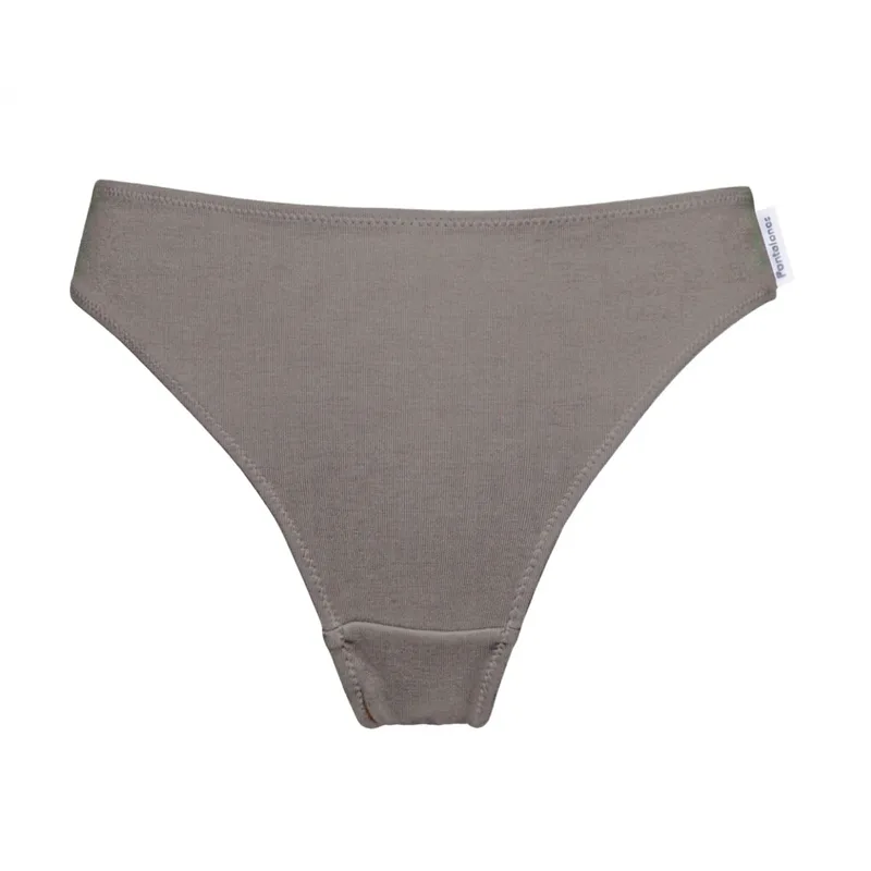Figi AEROBIK Grey z bawełny organicznej — Pantalones