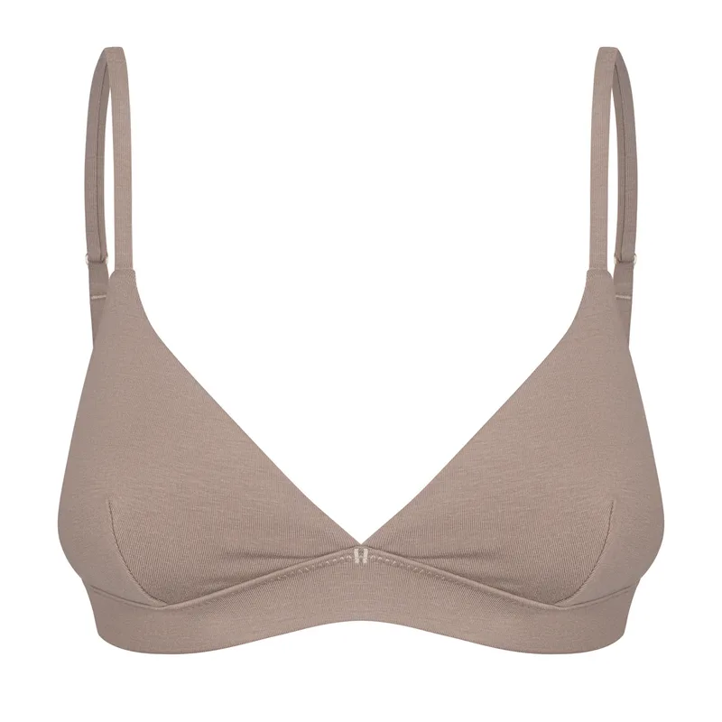 Stanik SOFTY Taupe z bawełny organicznej — Pantalones