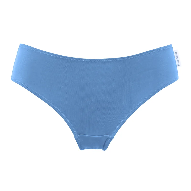 Figi BASIC Blue z bawełny organicznej — Pantalones