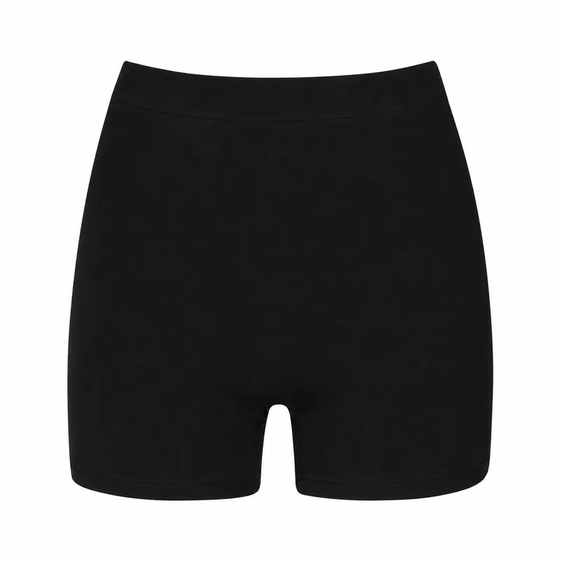 Szorty COMFY Czarne z bawełny organicznej — Pantalones