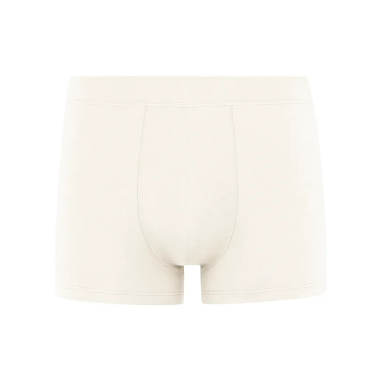 BOKSERKI MĘSKIE Ecru z bawełny organicznej — Pantalones