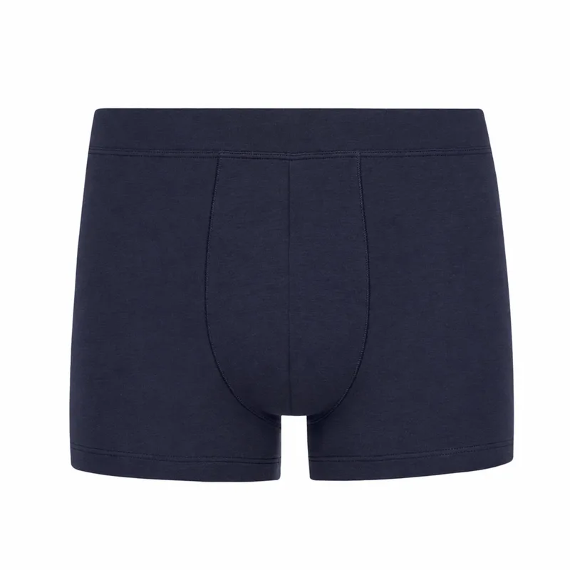 BOKSERKI MĘSKIE Navy z bawełny organicznej — Pantalones