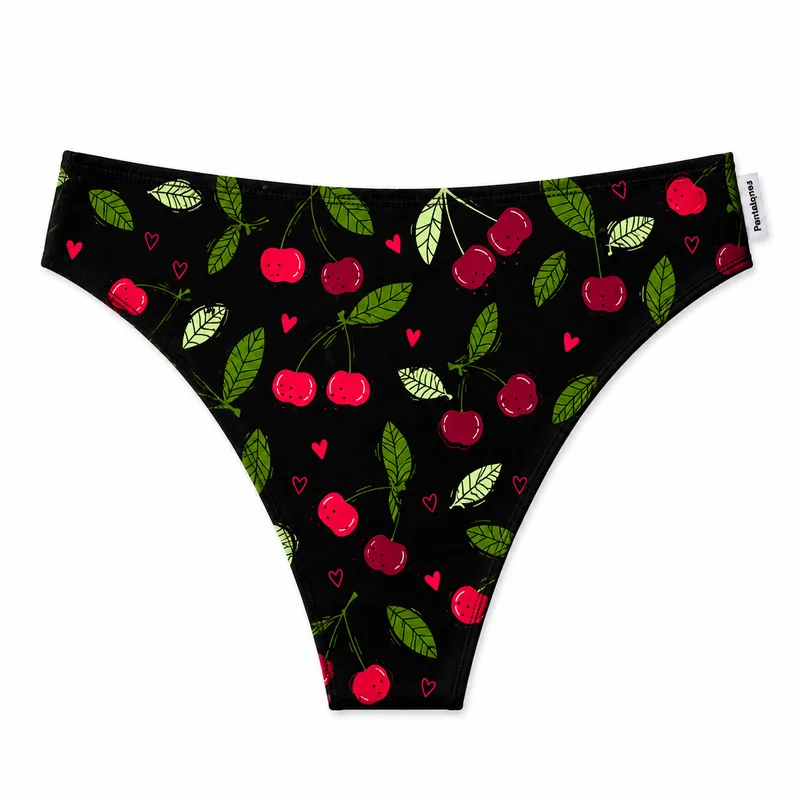 Figi CHEEKY Cherry z bawełny organicznej — Pantalones