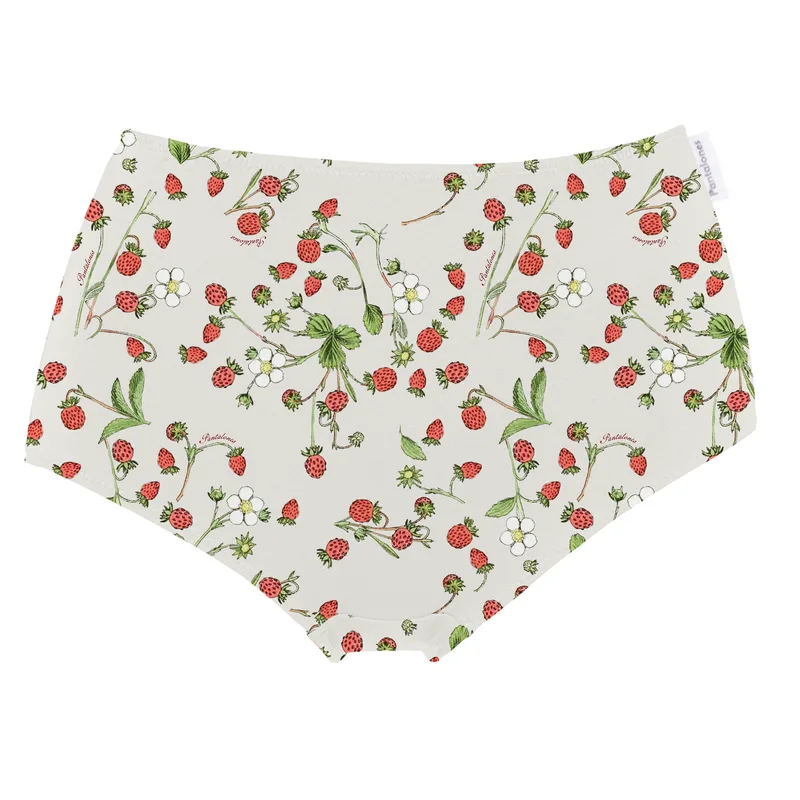 PANTALONY z bawełny organicznej POZIOMKI — Pantalones