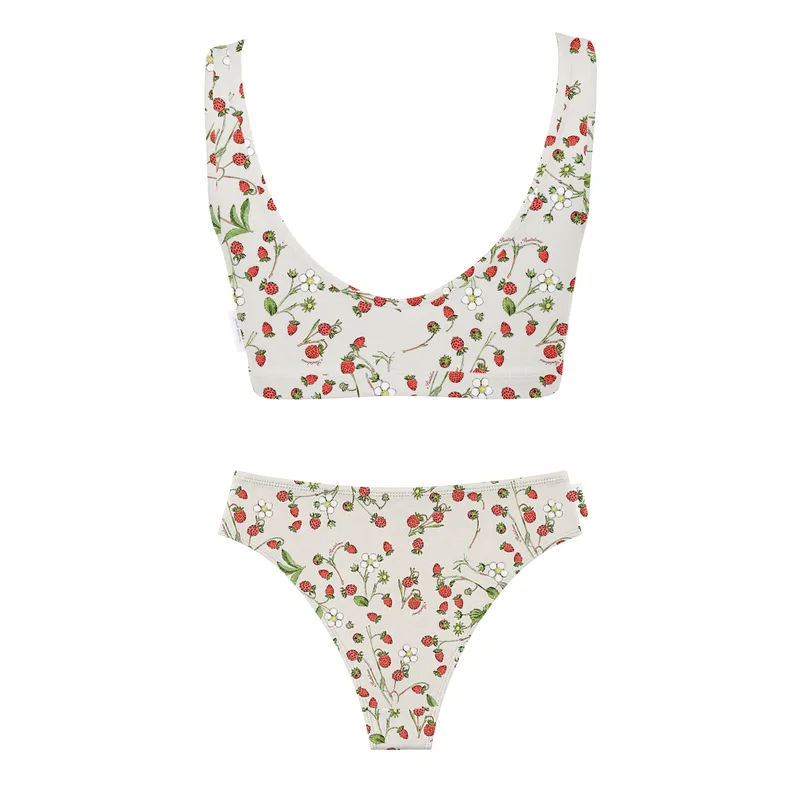 Zestaw: FLIRTY TOP & FIGI CHEEKY z bawełny organicznej POZIOMKI — Pantalones