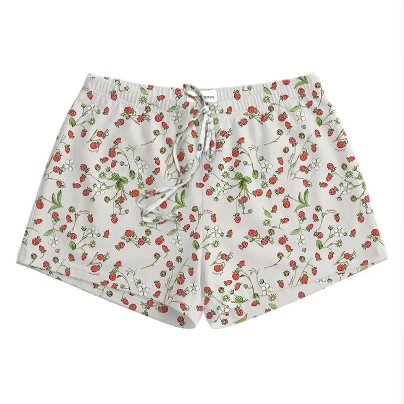 SZORTY SLEEPY z bawełny organicznej POZIOMKI — Pantalones