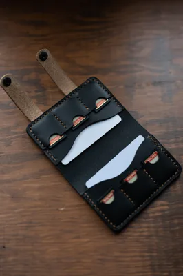Portfel / Etui na karty SD — Poley Leather Design