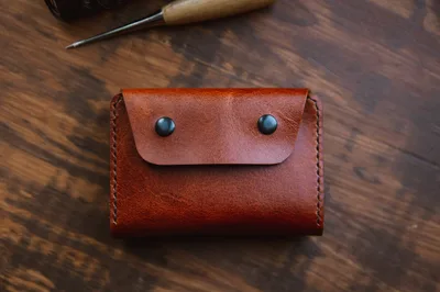Portfel BiClick! + Karmelowy — Poley Leather Design