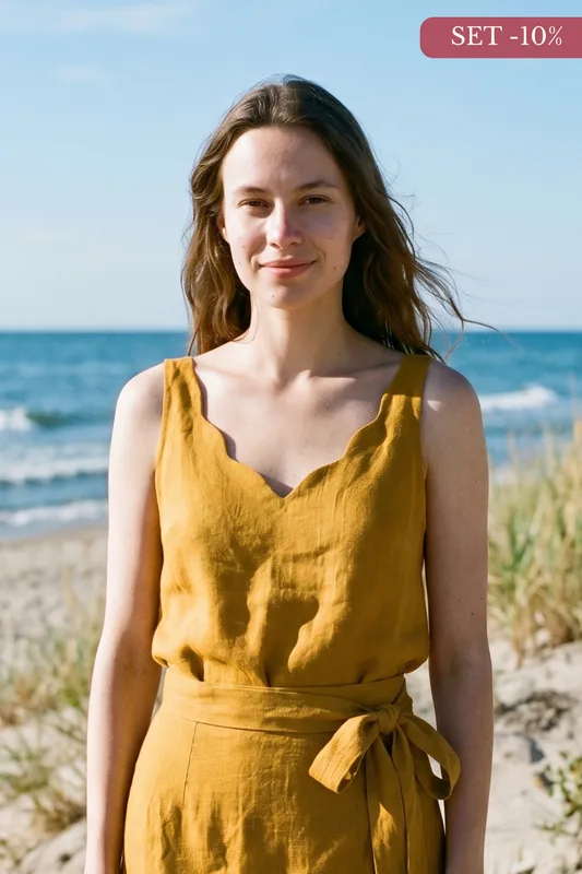 Top Olive – Curry Ramia — Poplin Warsaw