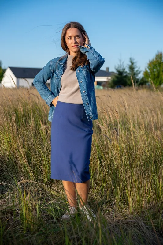 Spódnica Entropia Azul — Skrojone