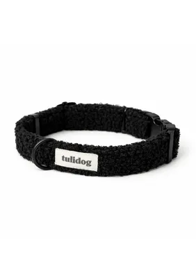 Obroża z klamrą BLACK FLUFFY — Tulidog