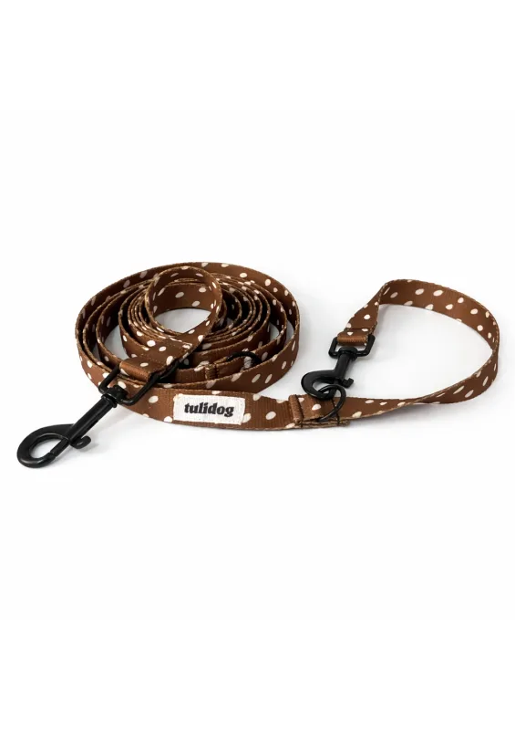 Smycz przepinana „MOKKA DOTS” — Tulidog