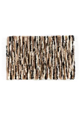 Tkany dywan z owczej skóry Beż Mieszany — VANUBA