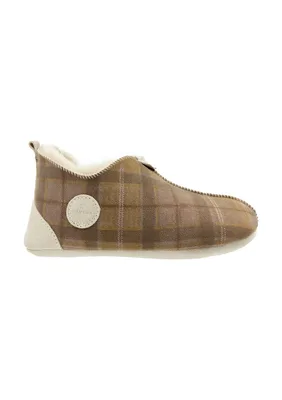 Kapcie męskie OXFORD Tartan beżowe — VANUBA