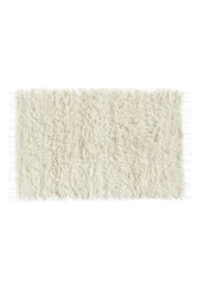 Tkany dywan z owczej skóry Ecru — VANUBA