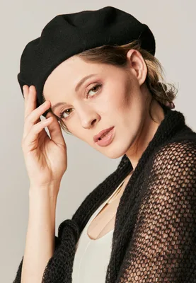 Beret serce Czarny — You by Tokarska