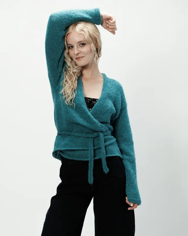 Alpaka sweter Aurora morski — You by Tokarska