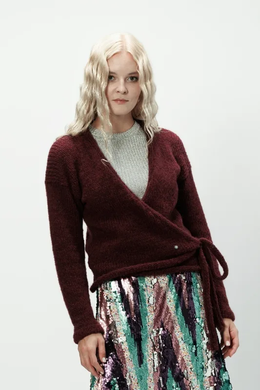 Alpaka sweter Aurora wino — You by Tokarska