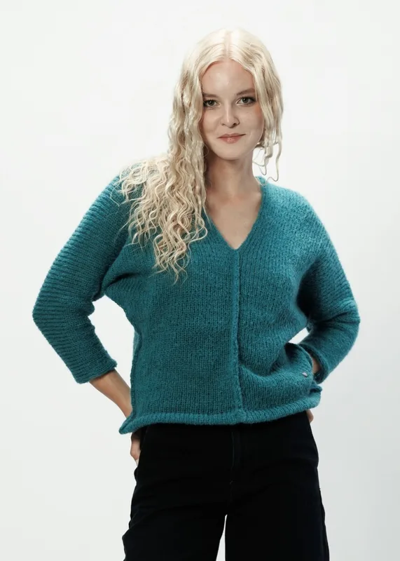 Alpaka sweter Liliana morski — You by Tokarska