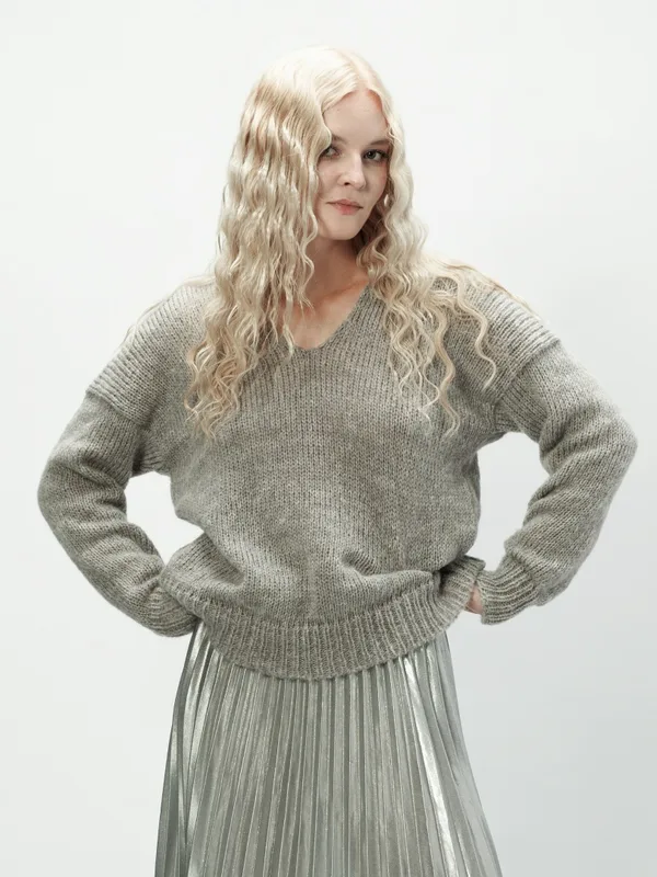 Alpaka sweter Mia szary — You by Tokarska