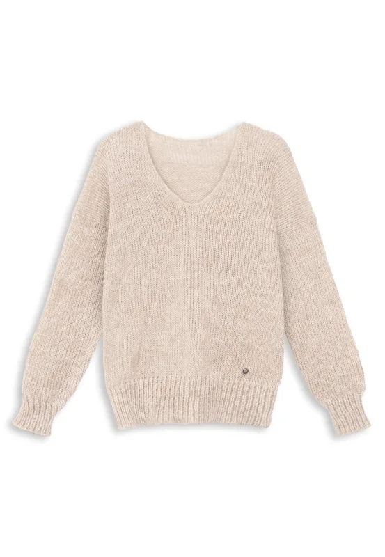 Alpaka sweter Mia beżowy — You by Tokarska