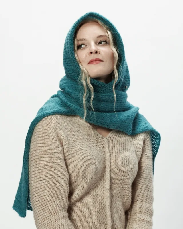 Alpaka kaptur Eliza morski — You by Tokarska