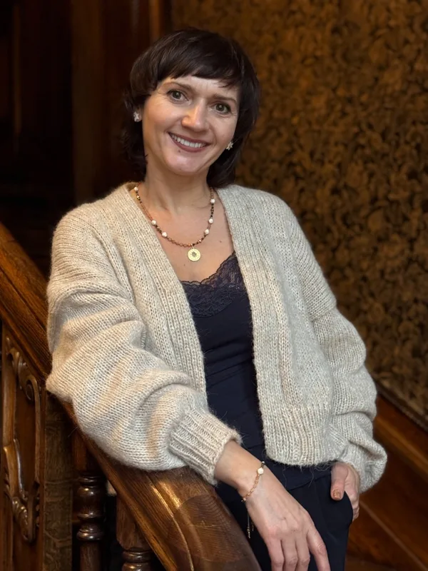 Alpaka sweter Rosalia beżowy — You by Tokarska