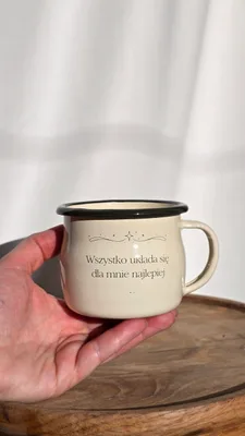 Kubek Emaliowany ◦ Dobre Słowo – „Najlepiej” — ZACHWYT